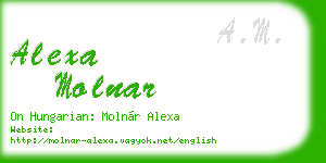 alexa molnar business card
